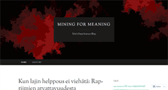 Desktop Screenshot of mining4meaning.com