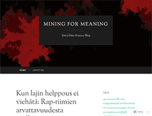 Tablet Screenshot of mining4meaning.com